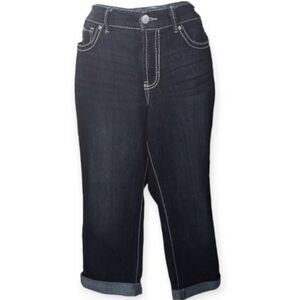 NINE WEST JEANS CUFFED REGULAR SZ.10 EUC